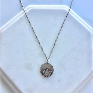 Sterling Silver Lotus Flower Necklace